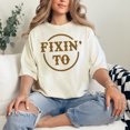 thumbnail image 2 of Vintage Fixin' To Statement Graphic, Ivory Comfort Colors T-Shirt, XL, 2 of 3