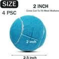 thumbnail image 2 of Magicorange 4 PCS Precut Walker Tennis Balls for Furniture Legs and Floor Protection, Heavy Duty Long Lasting Felt Pad Glide Coverings (Light Blue), 2 of 6
