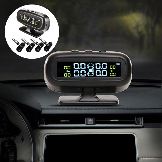 Monitoreo inteligente de la presión de los neumáticos Solar y USB con 4 sensores incorporados de serie Estándar incorporado Sharpla Monitor de presión de neumáticos de coche