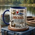 thumbnail image 3 of Personalized Fishing Dad Mug, Faux 3D Effect, Lake Day Gift, Ceramic Coffee Cup, 3 of 6
