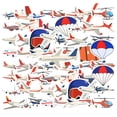 thumbnail image 3 of 35pcs Colorful Aircraft Stickers Aviation Kids Stickers Transportation Fun Stickers for Laptops Notebooks Suitcases, 3 of 9