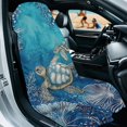 thumbnail image 3 of XYZCANDO Car Seat Towel Cover Turtle Pattern Design Car Cushion Seat Covers for Travel Beach Running, Washable Easy Install Towel Car Seat Cover for Trucks SUVs, 3 of 11