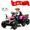 Pink, variant on Xuanlur 24V Powered Ride on Tractor, 24 Volt Ride on Toys Car for Kids with Trailer, Max 5Mph, Remote Control, Music Player, Bluetooth, LED Light, 400W Power Car Wheels-Emerald