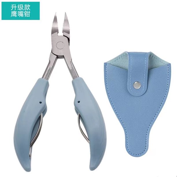 Cortauñas profesional, alicates ranurados, punta, tijeras para uñas, ParonyFriendNail, diagonal, águila, Antártida zhangyuxiang LED