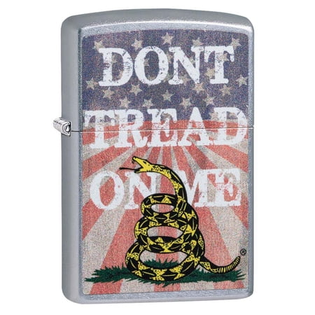 Zippo Lighter: Don't Tread on Me - Street Chrome 81189