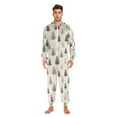 thumbnail image 5 of Adult Christmas Onesie Christmas Tree Star Adult Zipper One-Piece Pajamas Unisex Pajamas with Pockets, 5 of 6