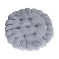 thumbnail image 3 of Cojín redondo para silla, decorativo, moderno, grueso, para decoración del hogar Gris claro, 3 of 9