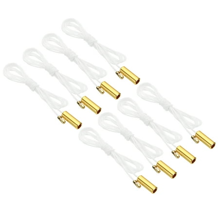

1.5M 4.9ft Ceiling Pull Chain 8 Pcs Pulls String Extender with Cylinder Pendant for Fan Light Pulling Switch Gold Tone