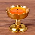 thumbnail image 4 of Titular de Vela para la Mesa Portavelas clásico, candelabro de Flores Creativas, decoración de Mesa, Oferta de Templo Budista Zen (excluyendo Velas) Boda, Comedor, Fiesta, 4 of 5