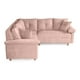 thumbnail image 3 of Sala Esquinera Makora De Velvet Palo De Rosa Modelo Elton, 3 of 8