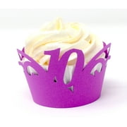 All About Details 10 Cupcake Wrappers,12pcs (Purple)