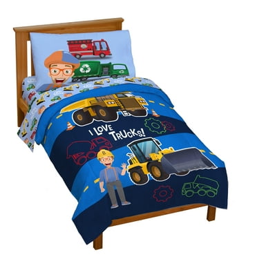 Jay Franco and Sons Blippi Machine Fun Bed Set Toddler