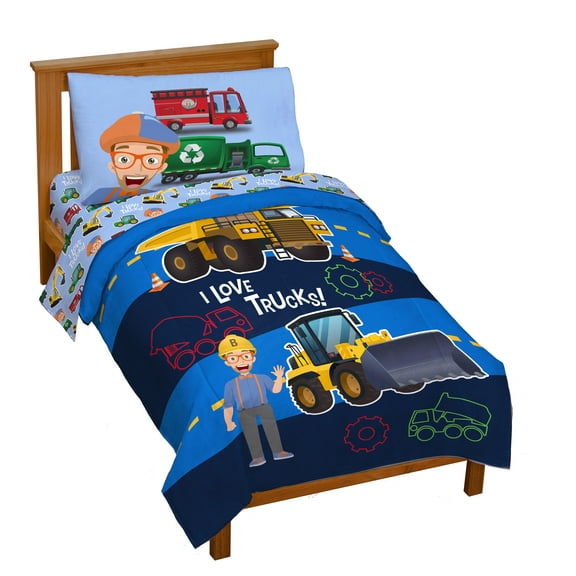 Blippi 4-Piece Machine Fun Toddler Bedding Set