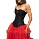 thumbnail image 2 of Tops de Corsé para Mujer, Lencería Moldeadora con Bustier, Body Push Up con Cintura de Encaje Negro XXL, 2 of 10