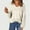 White, variant on 50% Off Clear! Ofreoo Women's Solid Corduroy Oversized Botton Long Sleeve Casual Loose Coat Tops