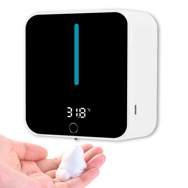 Wall Mounted Automatic Soap Dispenser, Soap Dispenser LCD Screen Displaying Temperature