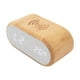 thumbnail image 1 of Reloj despertador de Madera BuyWeek con carga inalámbrica por USB, 1 of 12