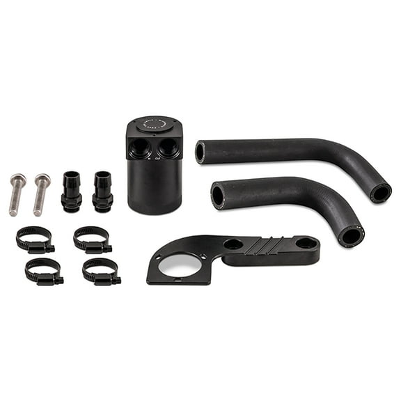 Mishimoto MMBCC-F80-15CBE Baffled Oil Catch Can Kit, Compatible with BMW F8X, M3, & M4, 2015 