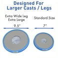 thumbnail image 4 of Water Proof Extra Wide Leg Cast Cover - XL - Extra Large for Shower by TKWC Inc - #5739 - Watertight Foot Protector, 4 of 8