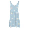 thumbnail image 4 of Ruyang Girls Hawaiian Vacation Dresses Star Print Swing Sleeveless Tank Sundress Summer Stretchy Beach A-Line Maxi Dresses, 4 of 4