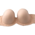 thumbnail image 7 of Strapless Comfort Wireless Bra with Slip Silicone Bandeau Bralette Tube Top, 7 of 7
