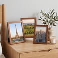 thumbnail image 5 of Gallickan Coffee Brown 8x10 Inch Resin Wood Photo Frame, Tabletop Wall Mounted Empty Picture Frame for Home Decor, 5 of 6