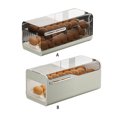 thumbnail image 3 of Yuarrent Caja de almacenamiento de huevos para refrigerador con ranuras separadas para almacenamiento de huevos organizado adecuado Organizadores de utensilios de cocina Blanco transparente, 3 of 6