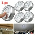 thumbnail image 4 of Mini Wall Night Light Kitchen Cabinet Closet Car 3 LED Wireless Push Touch Lamp, 4 of 7