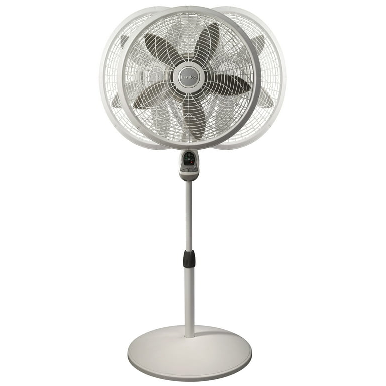 Lasko 18 3-Speed Elegance u0026 Performance Pedestal Fan with Remote, 1850,  White - Walmart.com