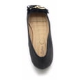 thumbnail image 5 of Victoria K Gold Bow Faux Fur Trim Ballerina Flats (Women), 5 of 5