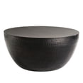 thumbnail image 5 of Mella 32 Inch Metal Hammered Coffee Table in Black, 5 of 7
