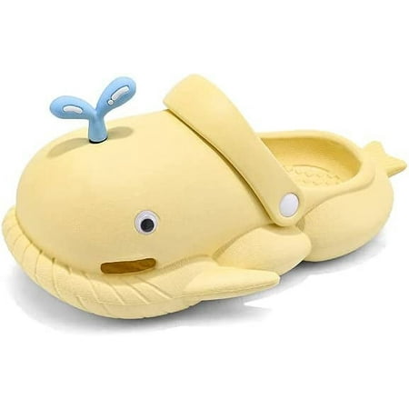 KAQ Kids Boys Girls Cute Shark Clogs Garden Water Clogs Sandals Slip On Slipper Slides Lightweight Summer Beach Pool Shoes