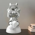 thumbnail image 6 of TISHITA Astronaut Figurine Modern Statue, Creative Collectible Resin Astronaut Sculpture Desktop Ornament for Living Room Office Desk A, 6 of 8