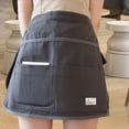 thumbnail image 6 of Half Waist Apron Gardening Apron Tool Belt Lightweight Oxford Cloth Work Apron Waist Bag Organizer for Plumbing Garden Housekeeping Florists gray, 6 of 8