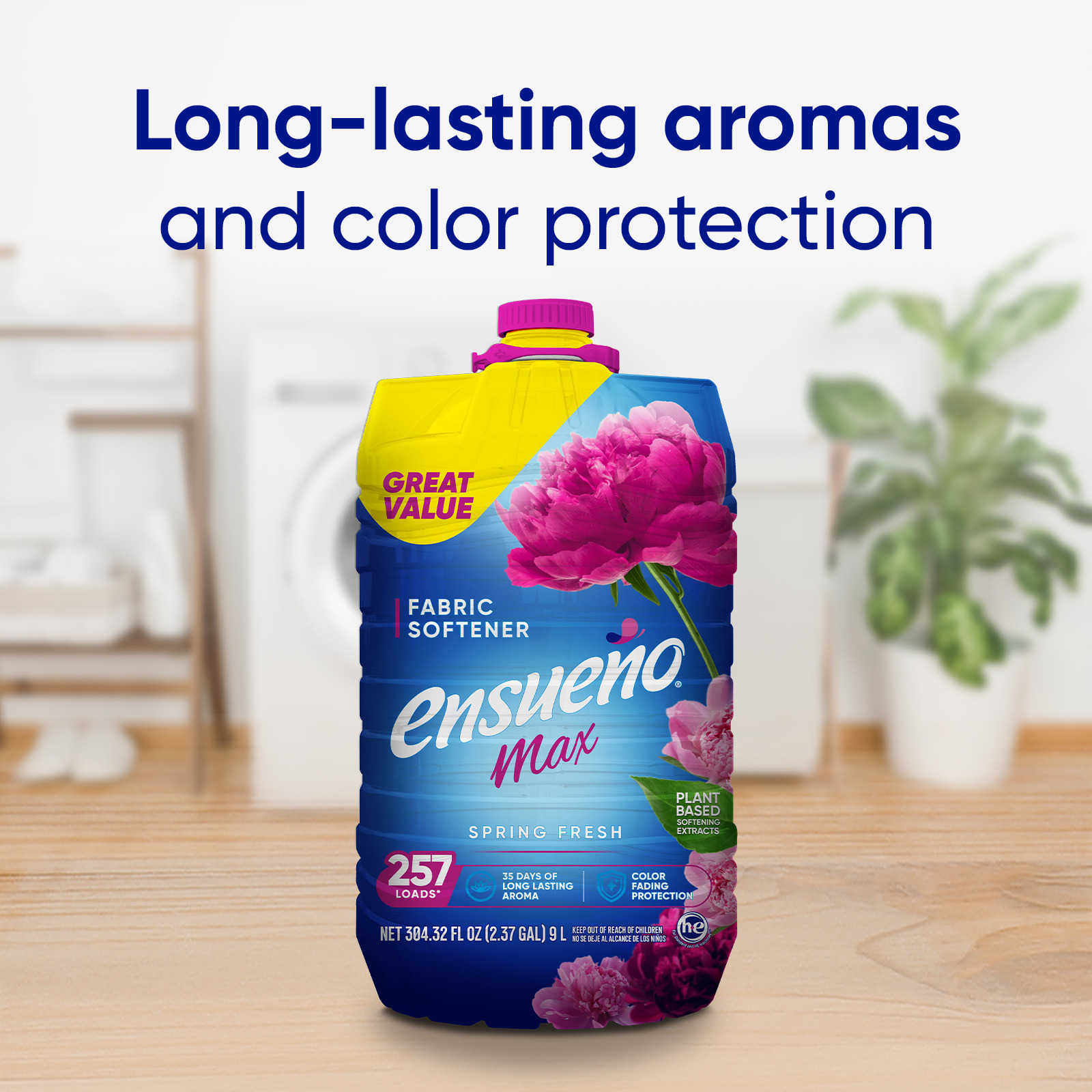 Ensueno Max Liquid Fabric Softener, Spring Fresh, 304 fl oz photo 2