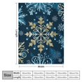 thumbnail image 4 of PRATYUS Snowflake Pattern Blue Soft Fuzzy Blanket Throw for All Seasons - Unique Warm Blanket for Women and Adults 40x50in, 4 of 6