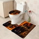 thumbnail image 4 of Juego de cortinas de ducha de Halloween para baño, 4 piezas de baño de Halloween con alfombras antideslizantes, tapa de inodoro, alfombrilla de baño, cortina de ducha (espantapájaros aterrador), decor, 4 of 5