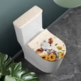 thumbnail image 2 of SEANATIVE Cow Print Toilet Tank Lid Cover Set of 2 Sunflower Cow Toilet Cover Elastic Edges Seat Covers Soft and Breathable Toilet Lid Covers for Bathroom Fits Most Toilet Tanks & Lids, 2 of 7