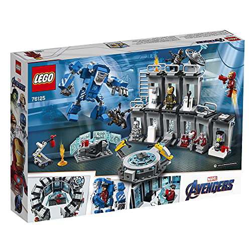 LEGO Marvel Avengers Iron Man Hall of Armor 76125 Building Kit Marvel Tony  Stark Iron Man Suit Action Figures (524 Pieces), Standard, Multicolor