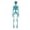 CC2-Green, variant on Halloween Disco Skelton Retro Party Decoration, Funky Skeleton Display Figure for Halloween Shelf, Entry Table, Office Desk, Bar Setup, Dance Theme Room, Photo Booth, and Seasonal Decor Accent