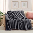 thumbnail image 2 of Ameha Fleece Blanket Bulk Pack of 14 For Wholesale, Wedding Guests, Favors, Homeless Adult Washable Winter Blanket Warm Cozy 60x80 Twin Gray, 2 of 8