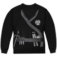thumbnail image 1 of Halloween Ninja Assassin Costume Black Youth Sweatshirt, 1 of 2