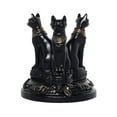 thumbnail image 4 of Escultura de estatua de gato Baoblaze soporte de bola de cristal resina 13 cm x 13 cm, 4 of 8