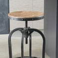 thumbnail image 2 of Noble House 26" Mikah Tabouret de Bar Réglable en Chêne Vieilli, 2 of 5