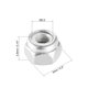 thumbnail image 2 of Uxcell Tuercas de bloqueo hexagonales M2.5x0.45mm de acero inoxidable con inserto de nylon, 50 piezas, plateadas, 2 of 5