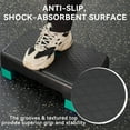 thumbnail image 3 of Fitvids 18" Workout Aerobic Stepper Platform, Adjustable Risers, Black/Green, 3 of 7