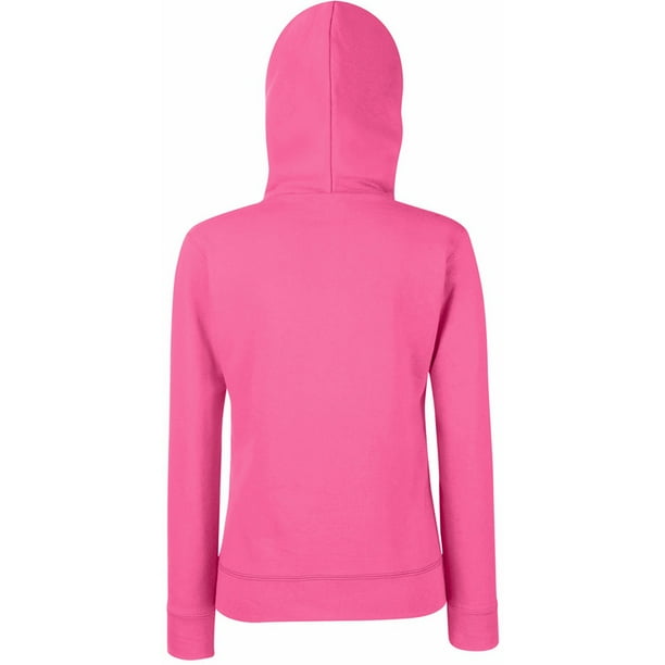 Sudadera Fruit Of The Loom Para Mujer De Felpa Con Capucha Y Cierre Lila Talla Ch
