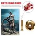 thumbnail image 4 of Cubierta de vástago de bicicleta de montaña Cubierta de tapa superior de auricular de bicicleta con tornillo (Oro), 4 of 5
