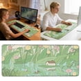 thumbnail image 1 of Large Pad Desk Mat with Leaf Print for Home Gaming and Study 300x800mm Rubber Keyboard Pad Home & Pad Nice Edge Thick Desk Mat Laptop, 1 of 5