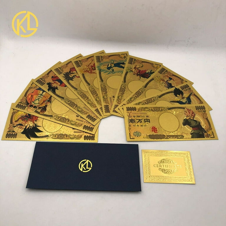 J&G 22-Piece Gold-Plated Anime Dragon Ball Z Collectible